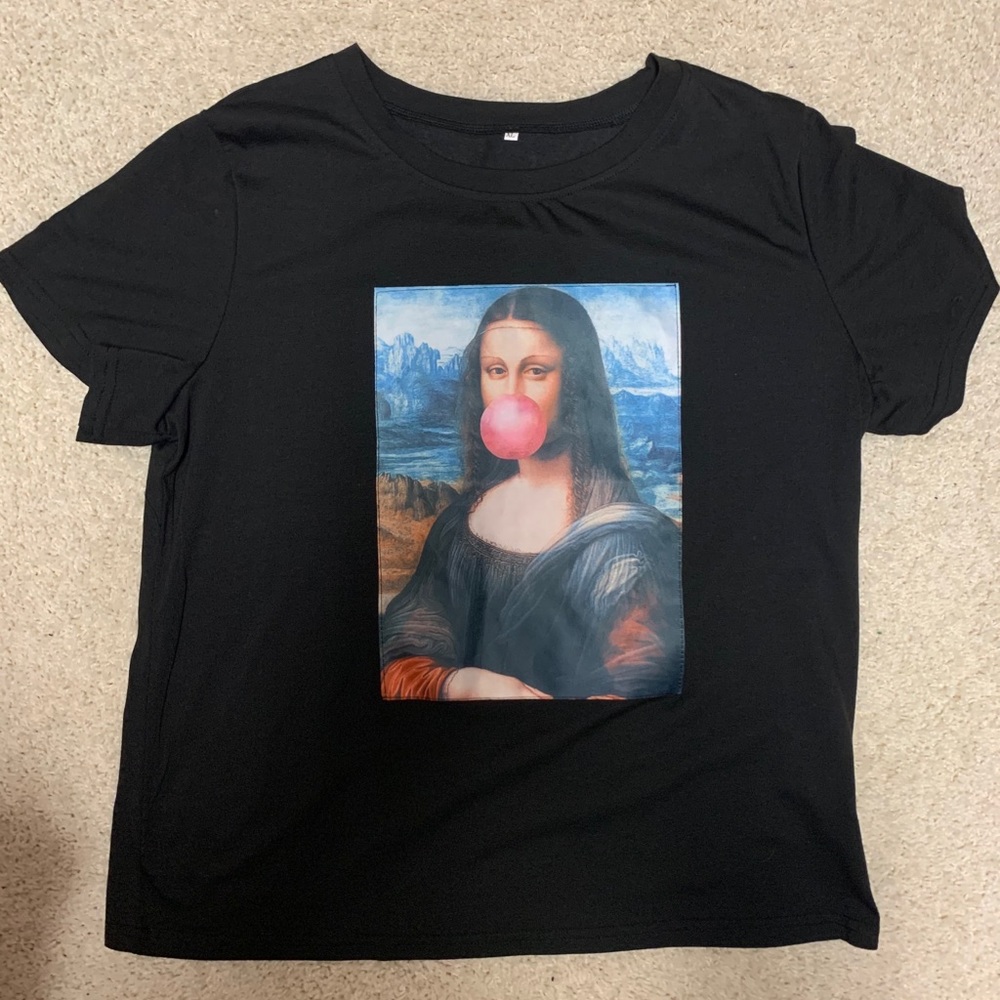 mona lisa graphic tee